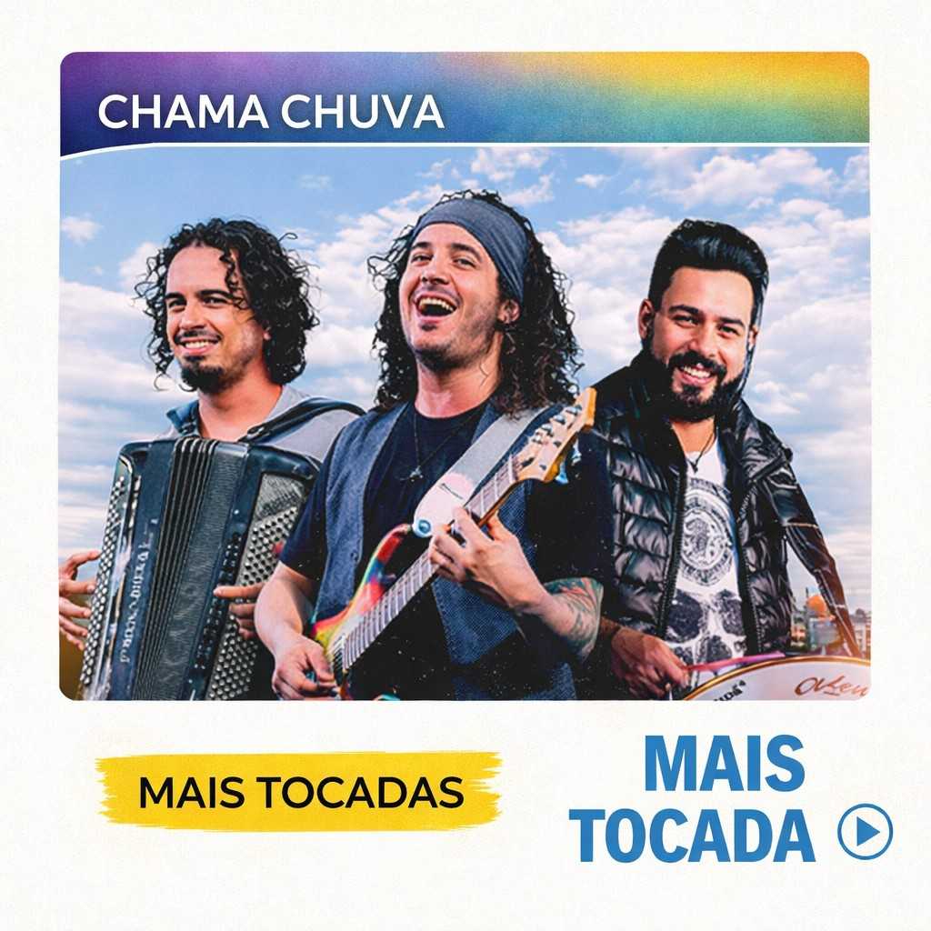Chama Chuva – Mais Tocadas 🎵 (Atualizado em 04/03/2026)